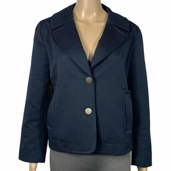 Liz Claiborne Blur Button Up Blazer Jacket - Picture 1 of 14